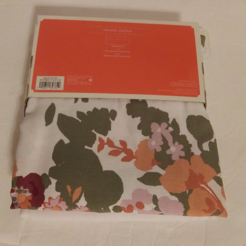 Opalhouse floral fabric shower curtain 72 x 72 New - Picture 3 of 8
